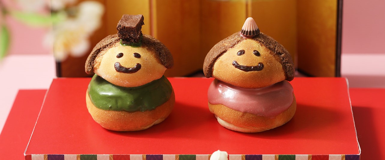 【3/1新発売！パンでできたユニークなひな人形】ひなまつりに向けたパンが登場🎎